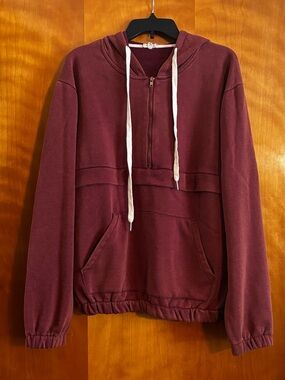 POL 1/4 Zip Hoodie L